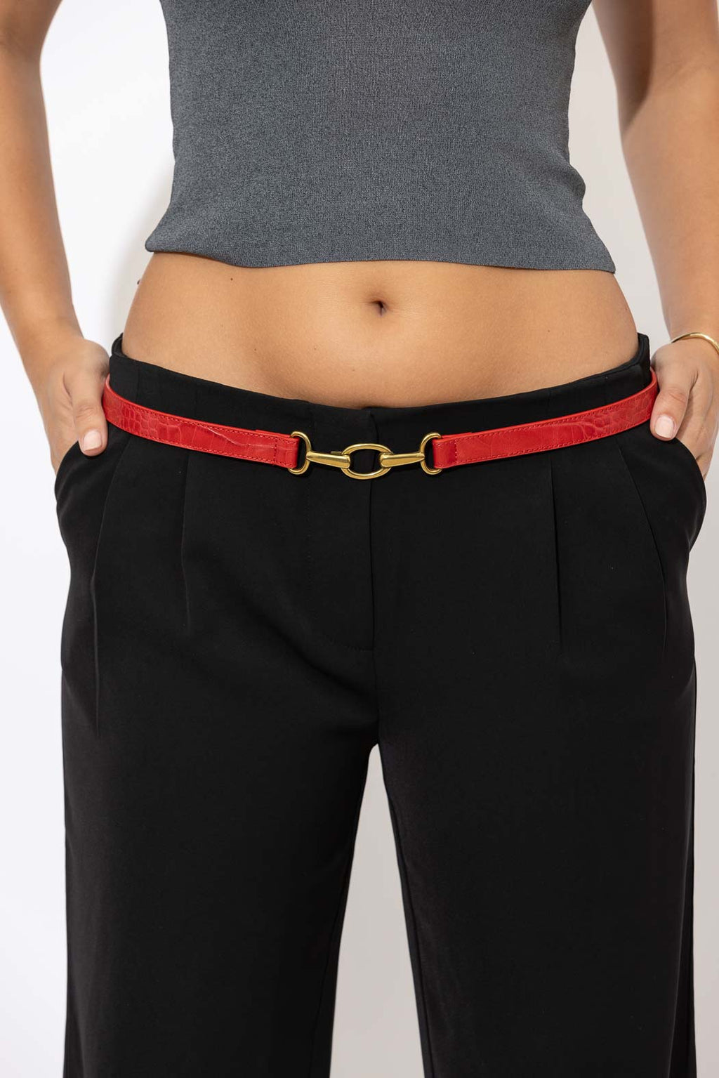 Red Bridle Belt