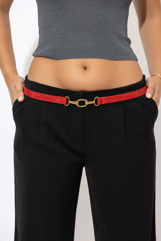 Red Bridle Belt