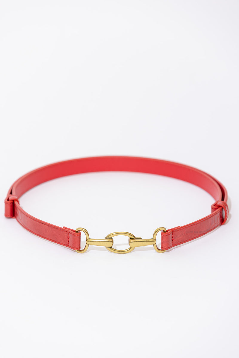 Red Bridle Belt