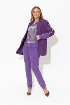 Purple Washed Cotton Tarot Jumper