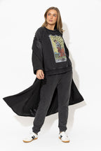 Charcoal Washed Cotton Lounge Pant