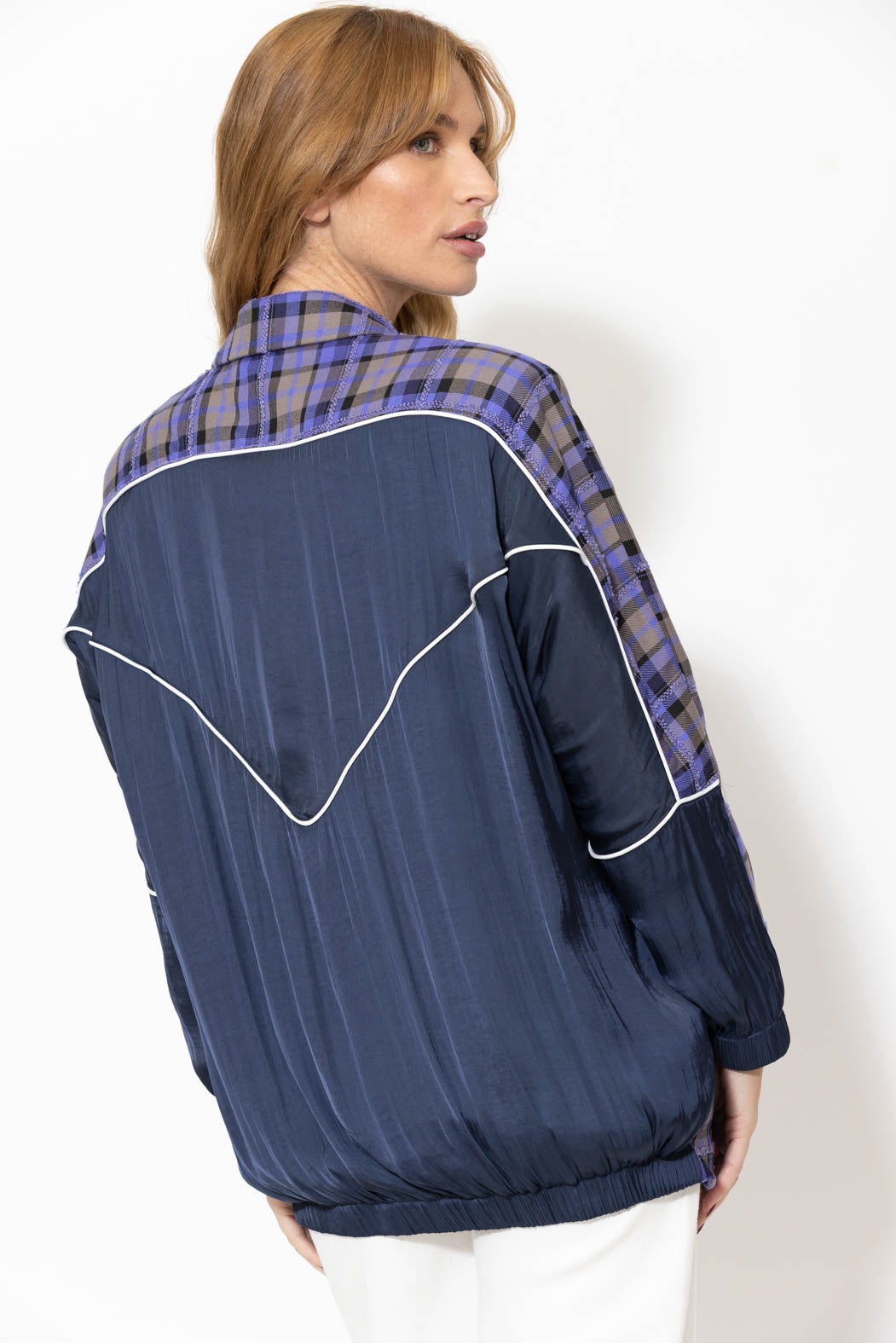 Purple Check Sports Blazer