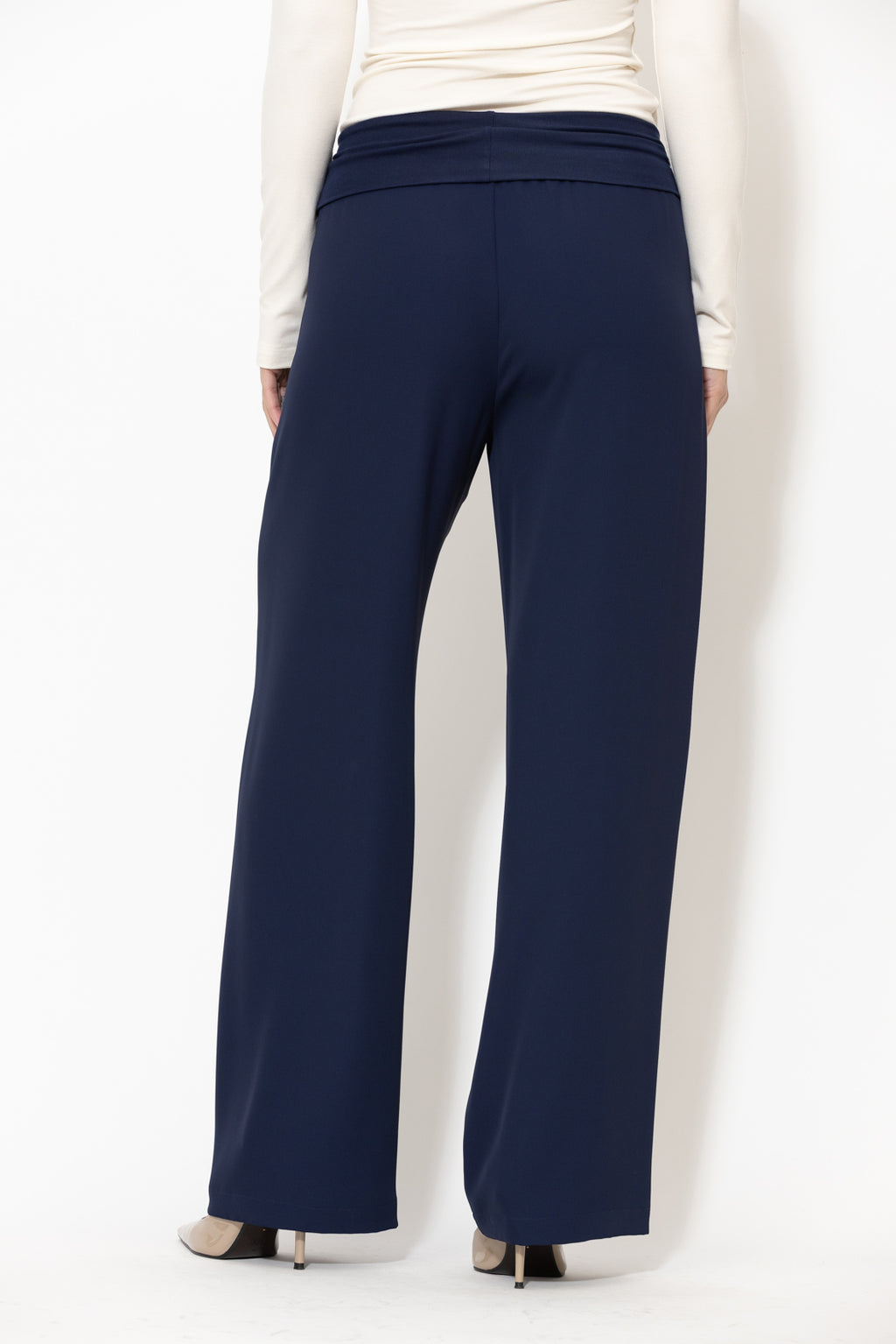 Navy Euro Foldover Pant
