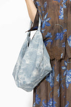 Blue Tie Dye Slouch Bag