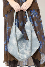 Blue Tie Dye Slouch Bag