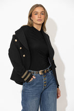 Black Tencel Livvie Top