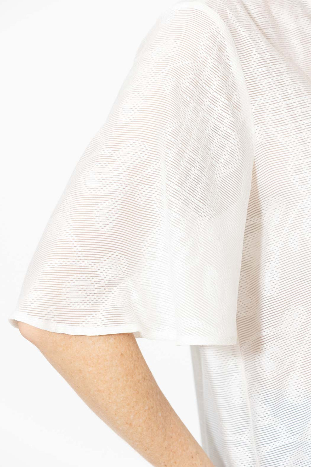 White Textured Blogger Shirt