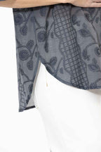 Navy Textured Blogger Shirt