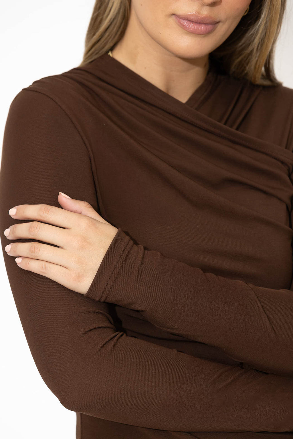 Chocolate Tencel Livvie Top