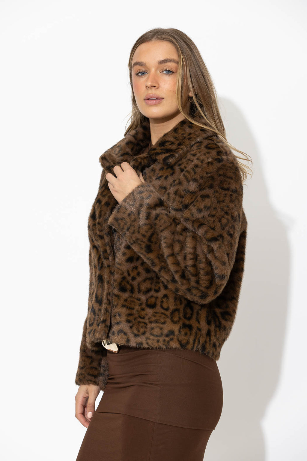 Leopard Faux Fur Astra Jacket