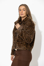 Leopard Faux Fur Astra Jacket