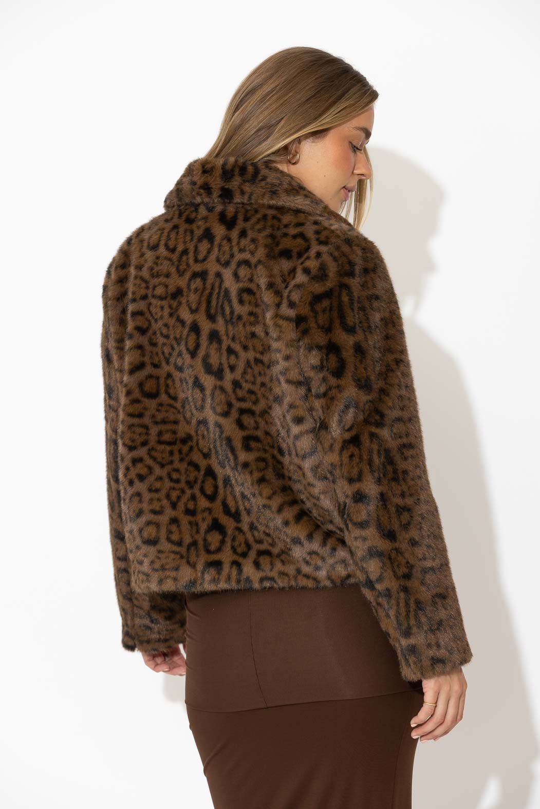 Leopard Faux Fur Astra Jacket