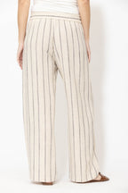 Oatmeal Linen Drawstring Pant
