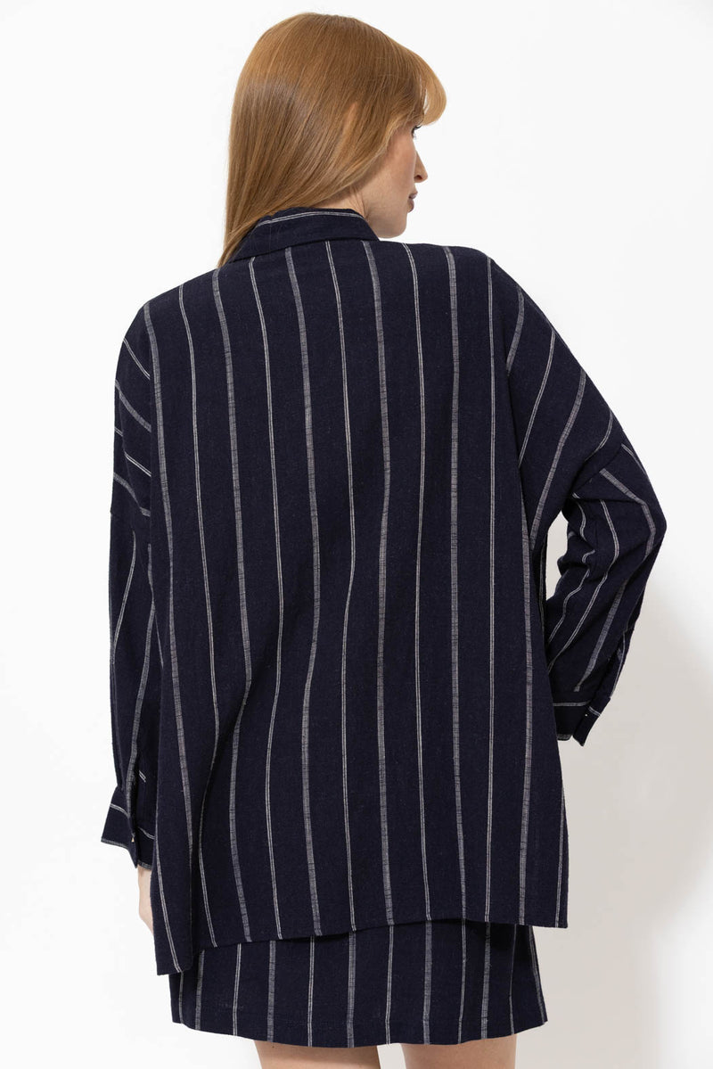 Navy Linen Everyday Shirt