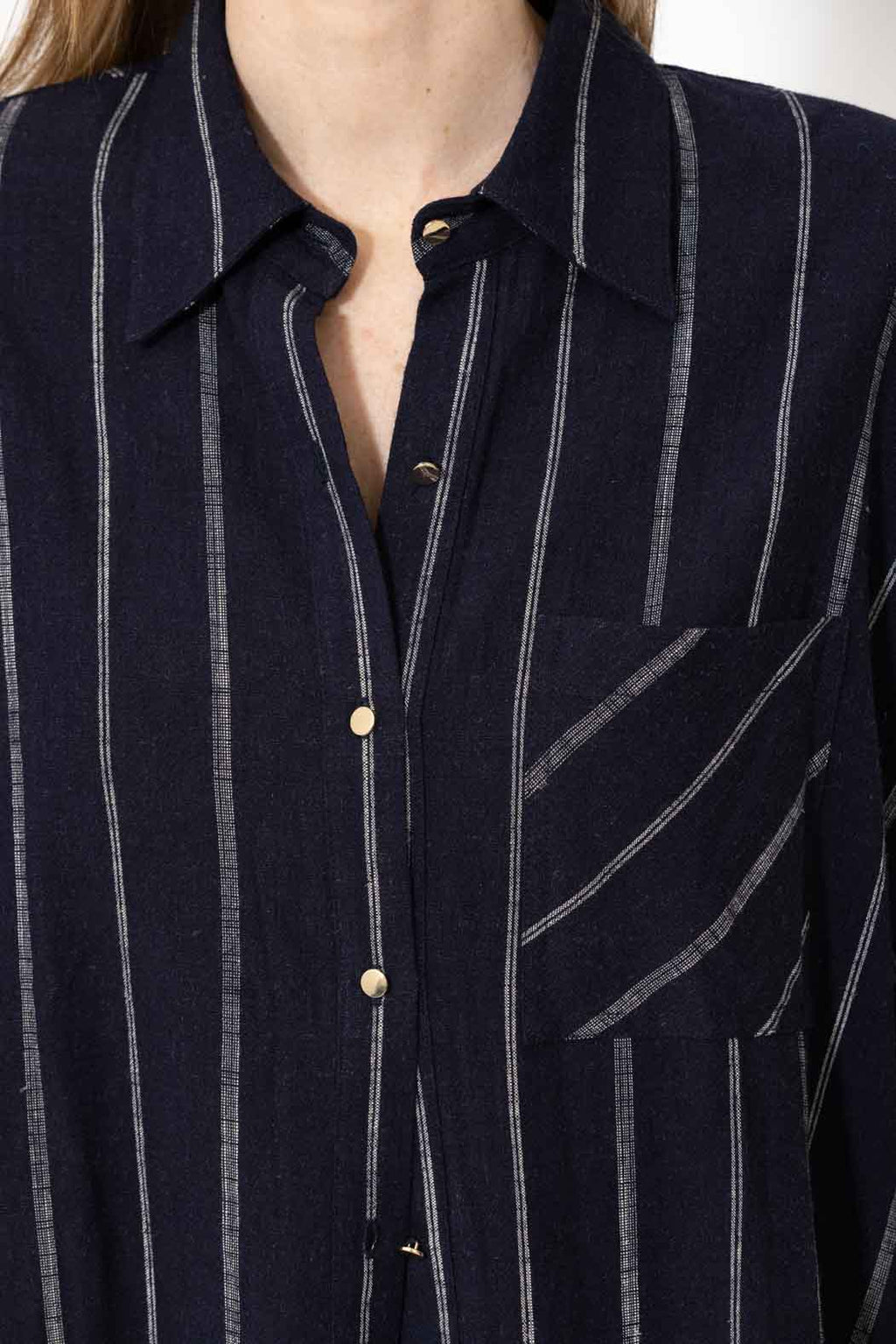 Navy Linen Everyday Shirt