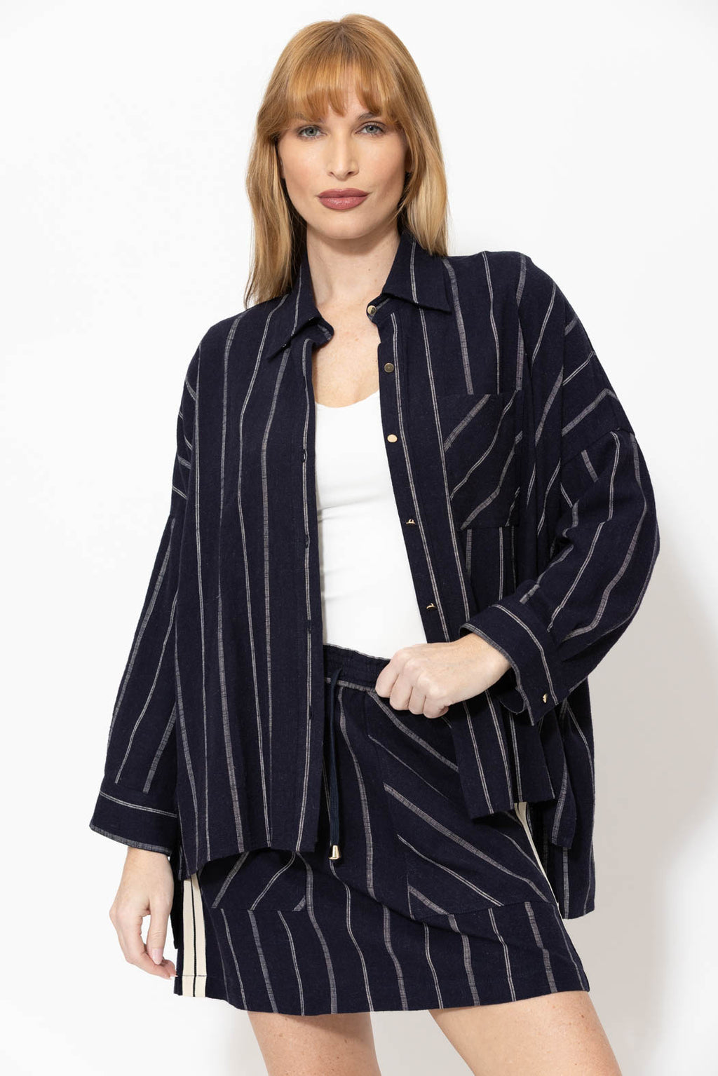 Navy Linen Everyday Shirt