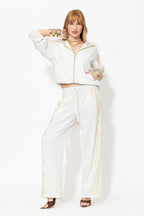 Ivory Euro Lace Drawstring Pant
