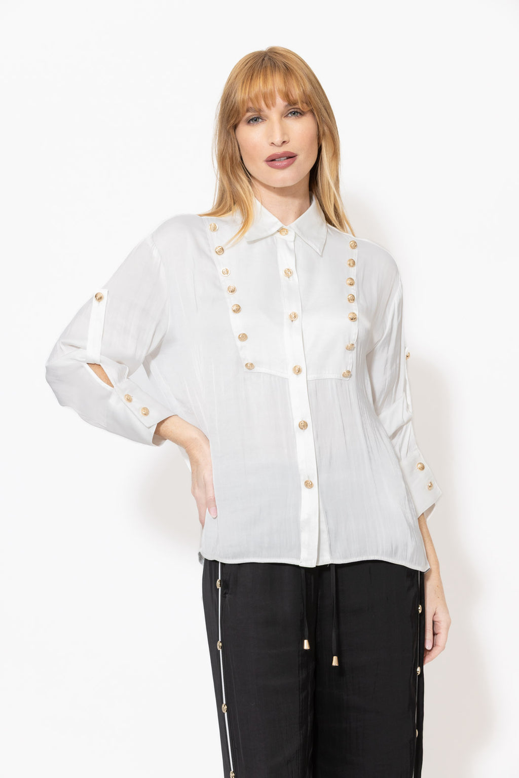 White Glow Military Shirt