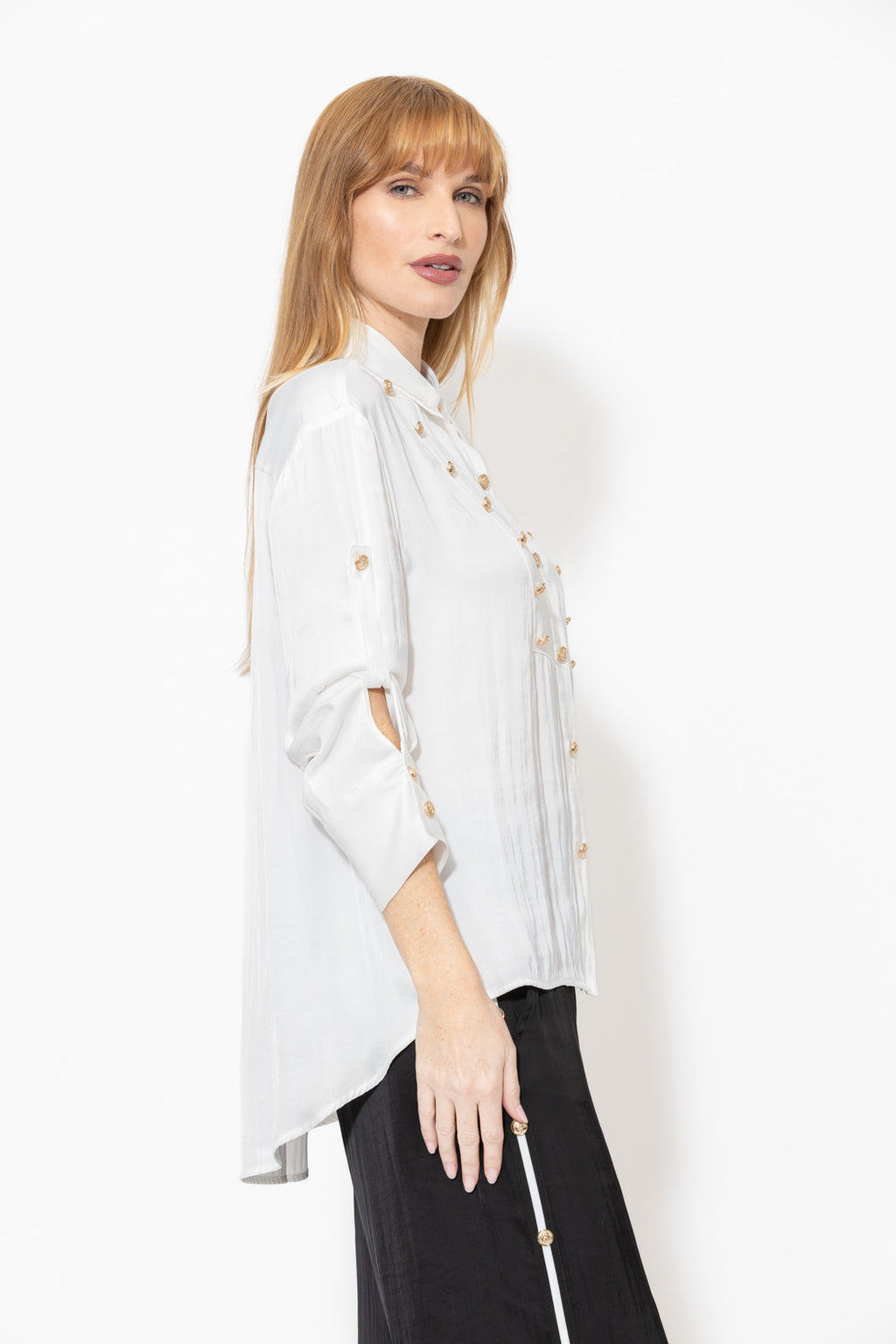 White Glow Military Shirt