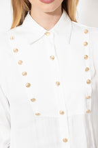 White Glow Military Shirt