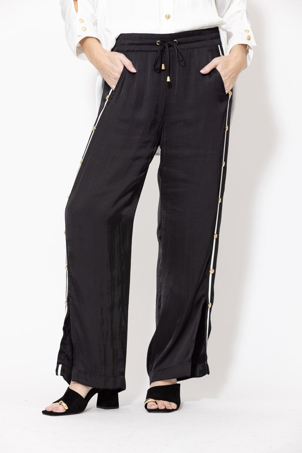 Black Glow Studded Pant