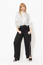 Black Glow Studded Pant