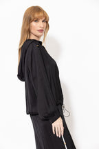 Black Glow Hooded Jacket