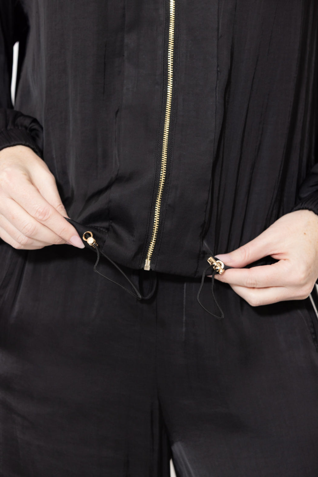 Black Glow Hooded Jacket