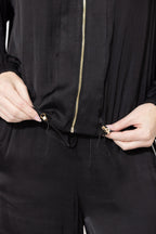 Black Glow Hooded Jacket