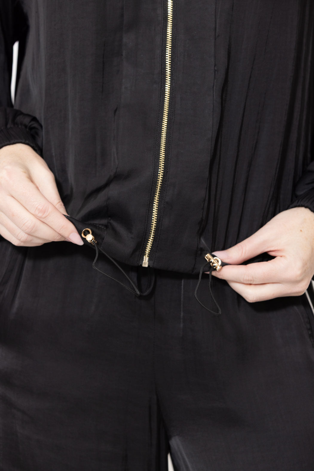 Black Glow Hooded Jacket