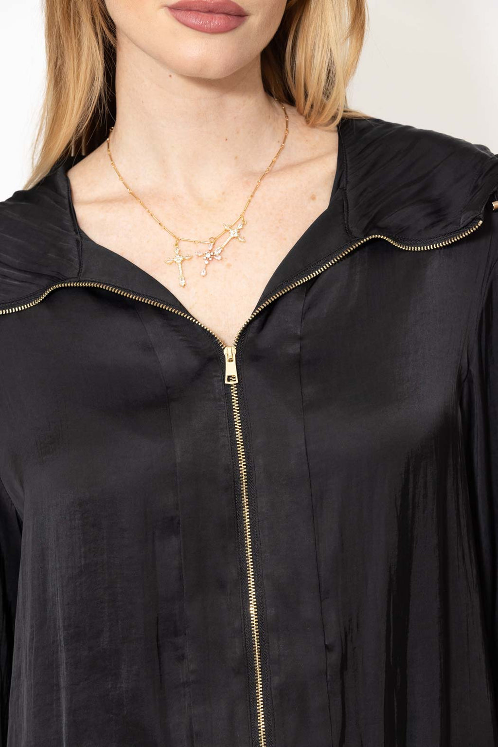 Black Glow Hooded Jacket