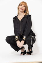 Black Glow Hooded Jacket