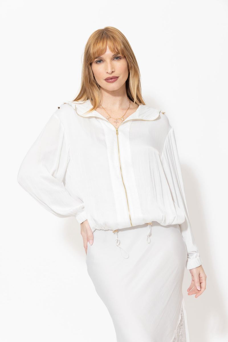 White Glow Hooded Jacket