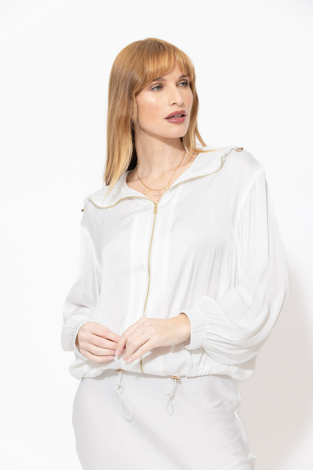 White Glow Hooded Jacket