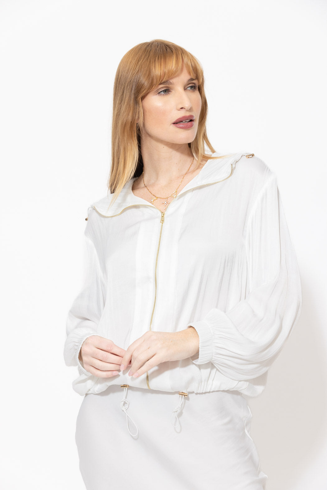 White Glow Hooded Jacket