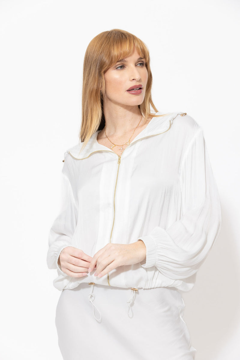White Glow Hooded Jacket