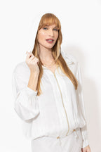 White Glow Hooded Jacket