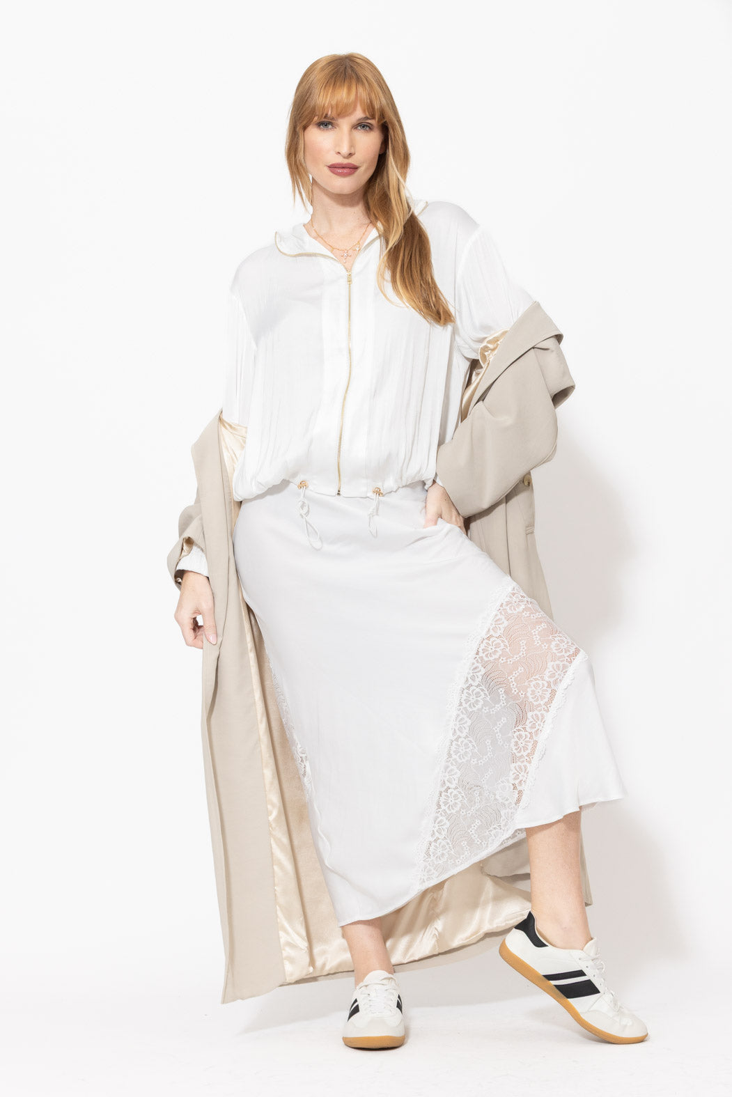 White Glow Hooded Jacket