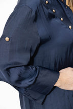 Navy Glow Military Shirt