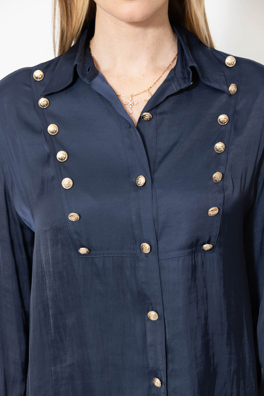 Navy Glow Military Shirt