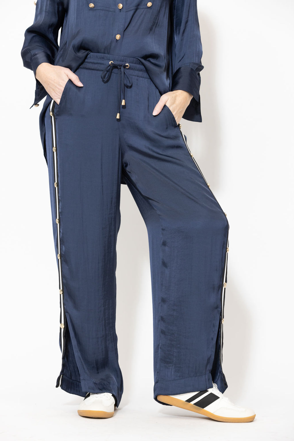 Navy Glow Studded Pant