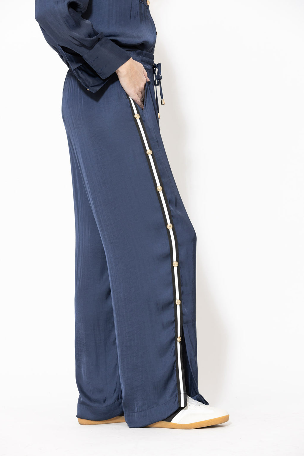 Navy Glow Studded Pant