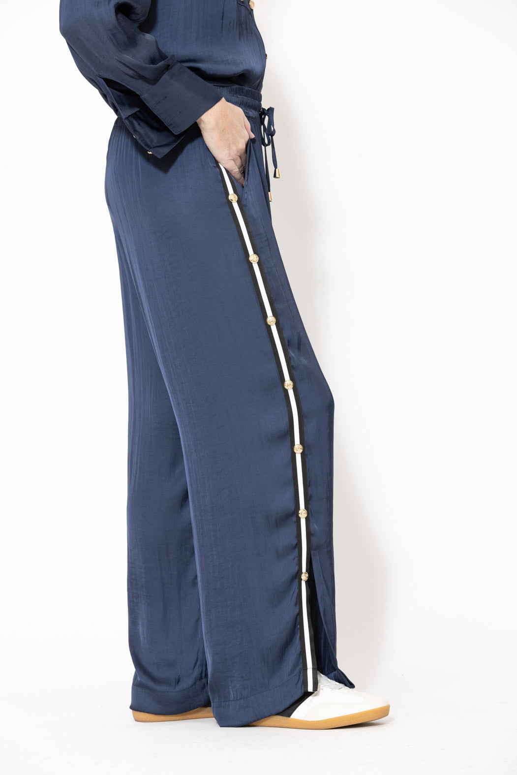 Navy Glow Studded Pant