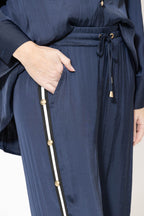 Navy Glow Studded Pant