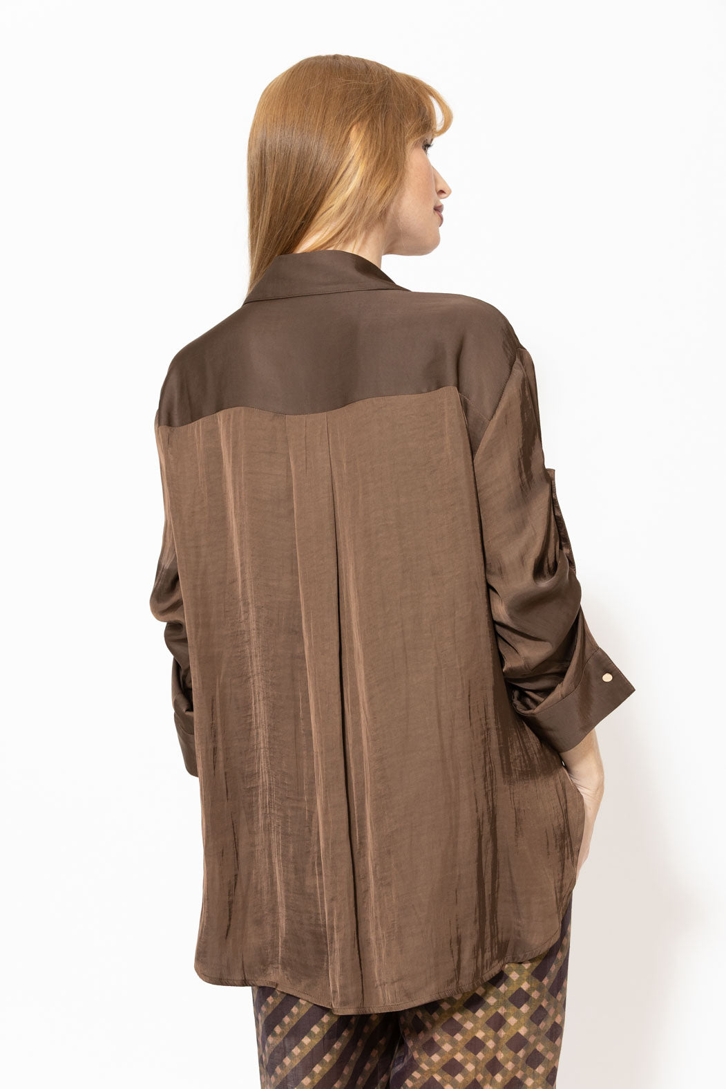 Mocha Glow Trench Shirt