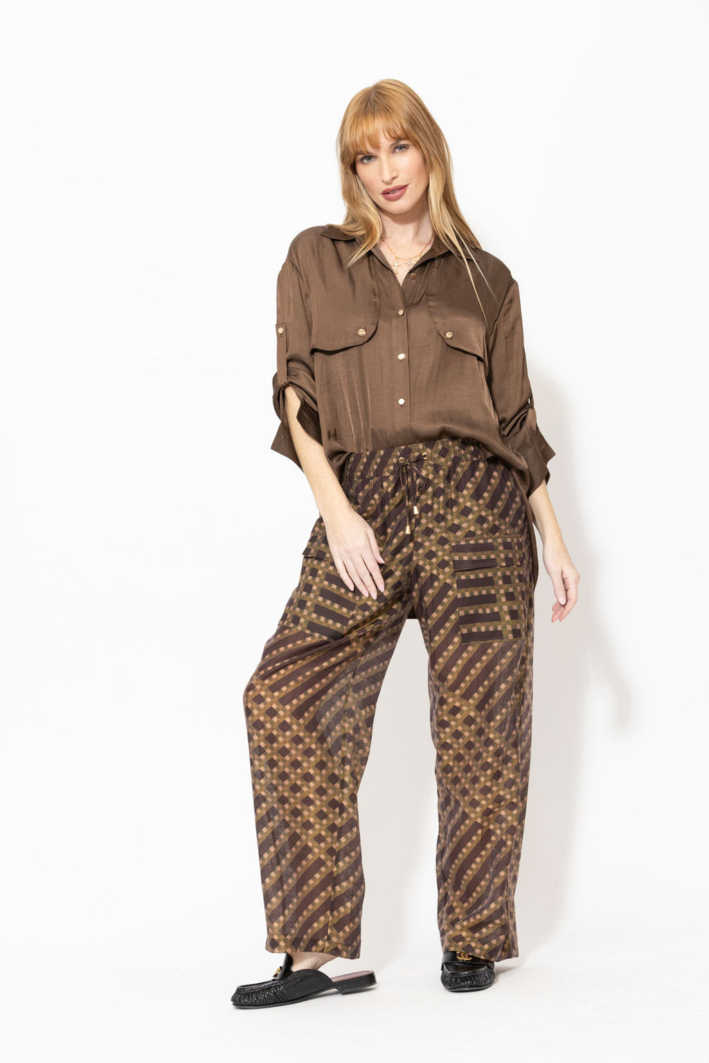 Mocha Glow Trench Shirt
