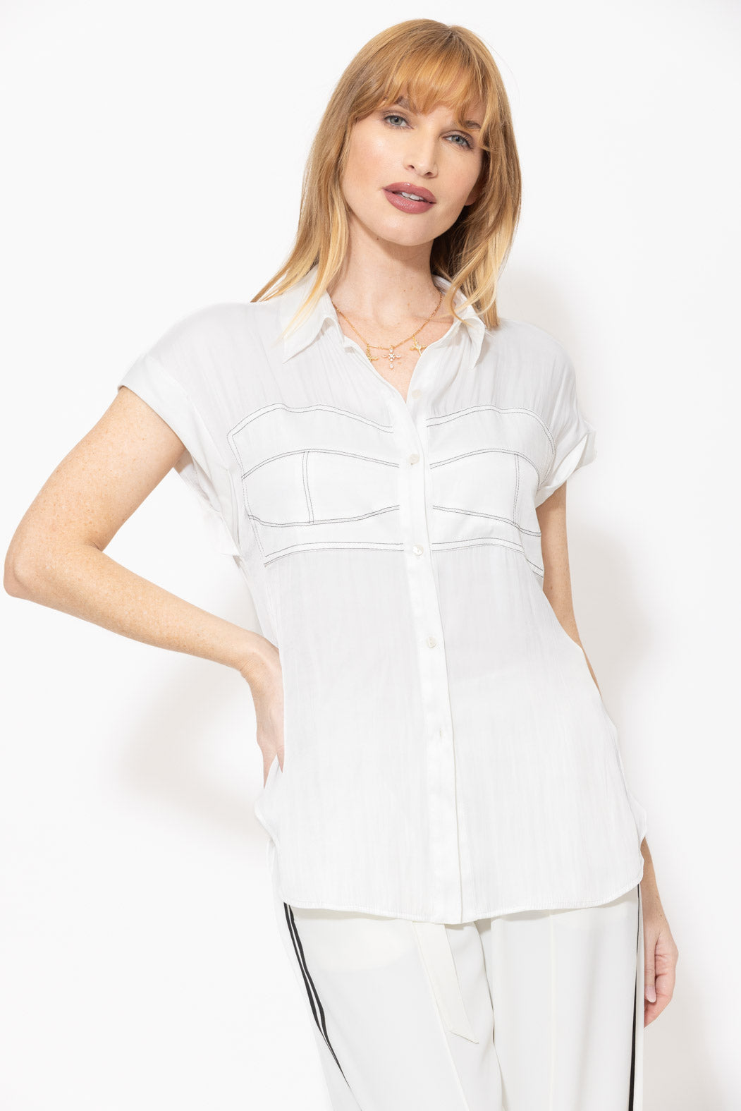 White Glow Bustier Top