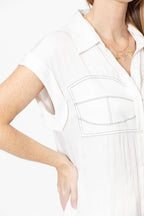 White Glow Bustier Top