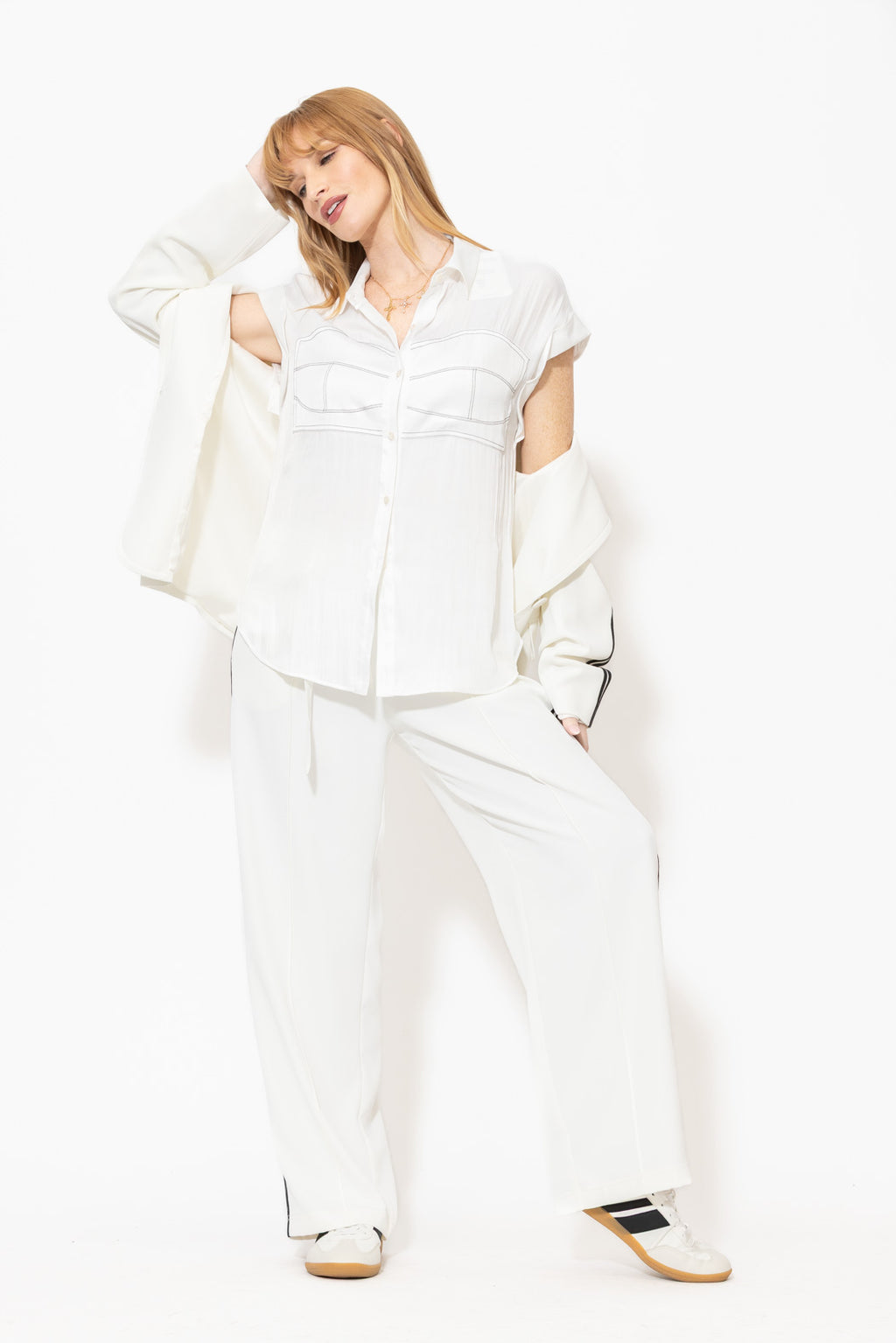 White Glow Bustier Top
