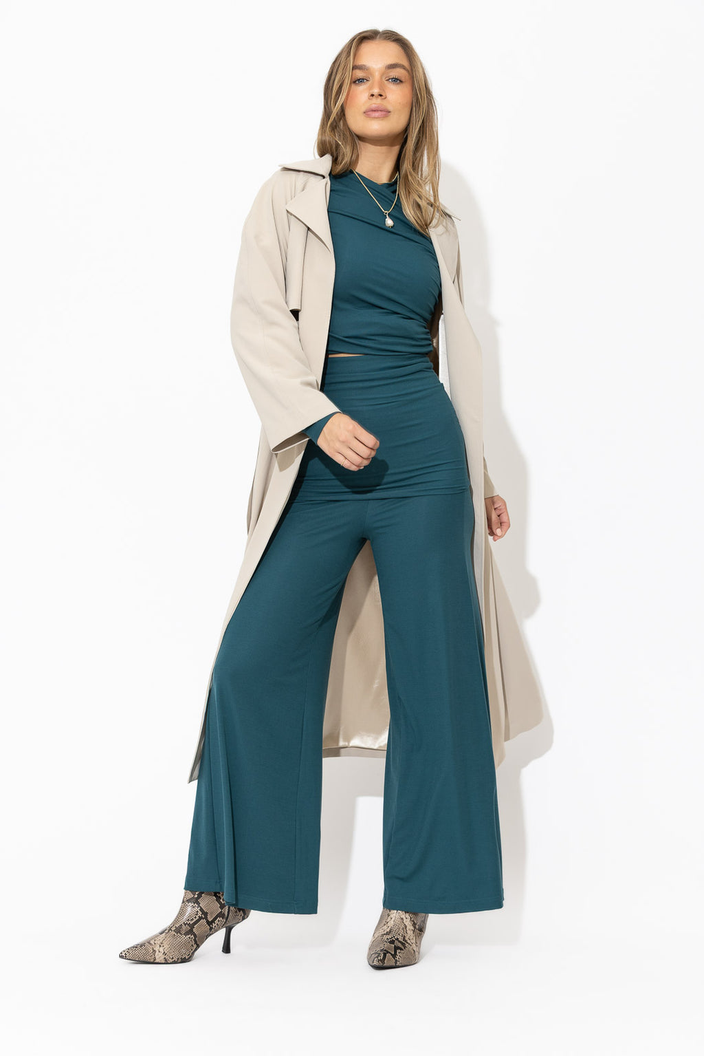 Teal Tencel Livvie Top